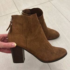 Brown booties
